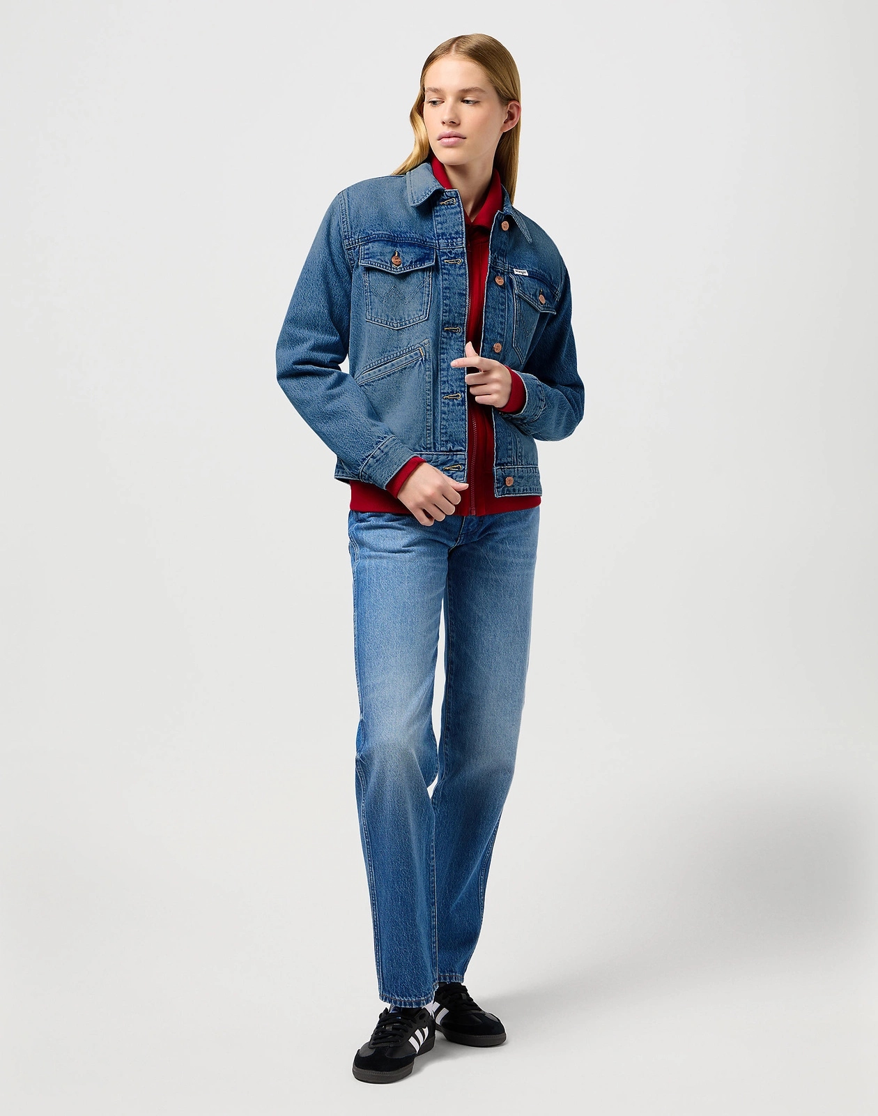 Damska kurtka Wrangler Heritage Jacket MID Stone 112350343 L