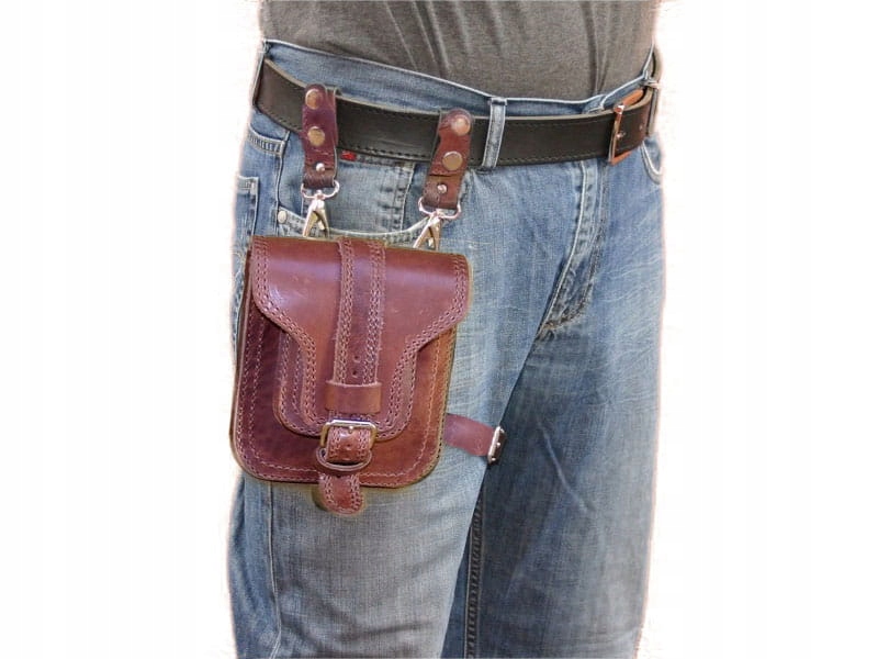 Поясна сумка для ніг P3 BROWN 6