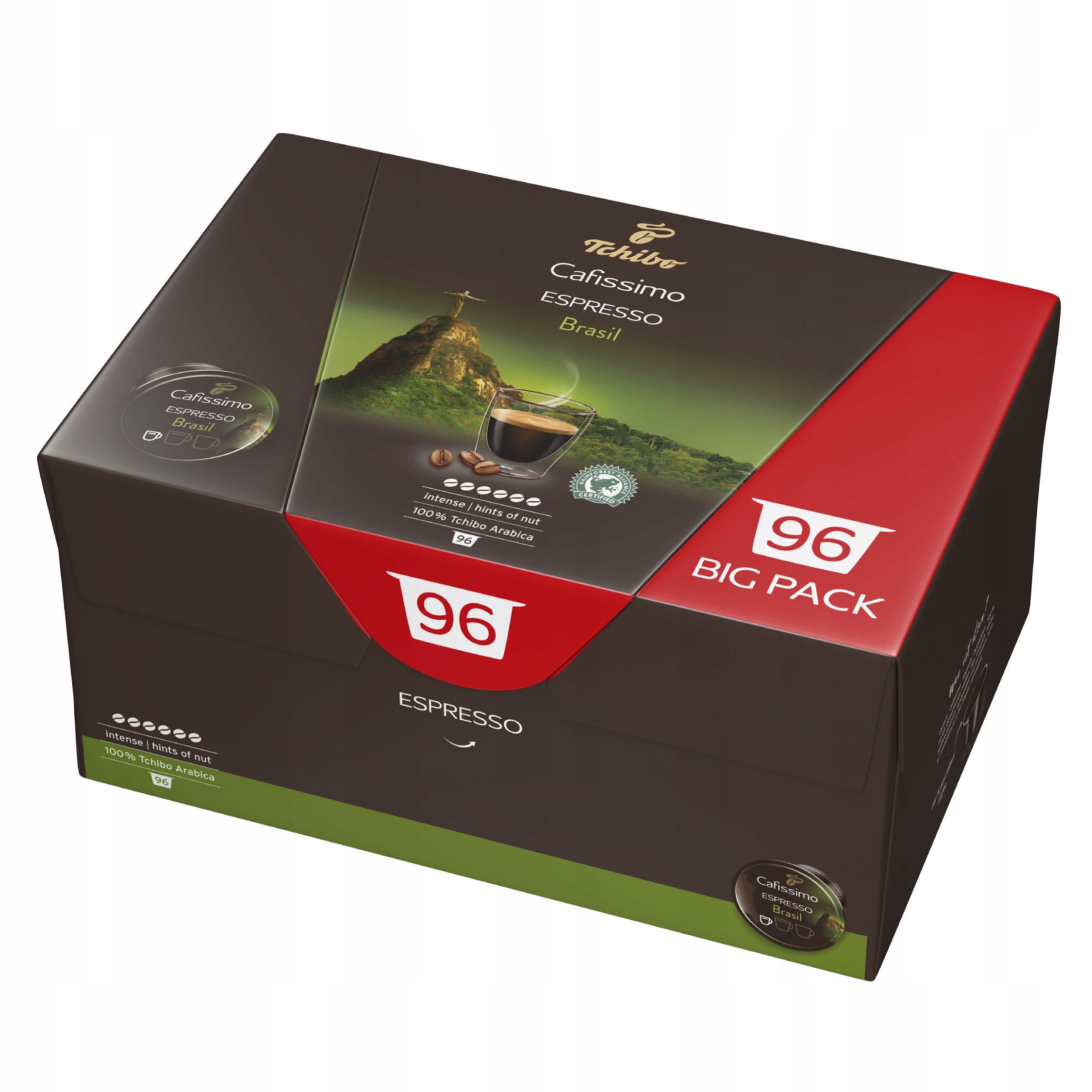 Kapsułki Tchibo Cafissimo Espresso Brasil 96szt Kompatybilne z Cafissimo