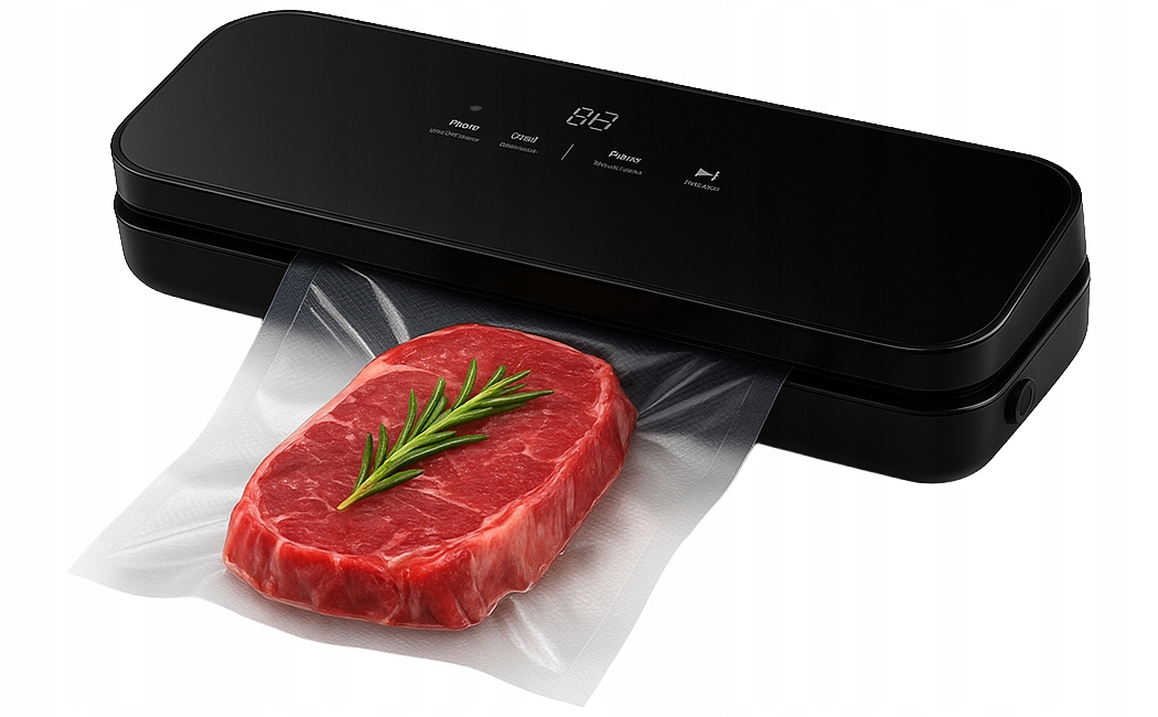 Vakuová Svářečka Fólií Na Potraviny 130W Automatická balička, silná, černá