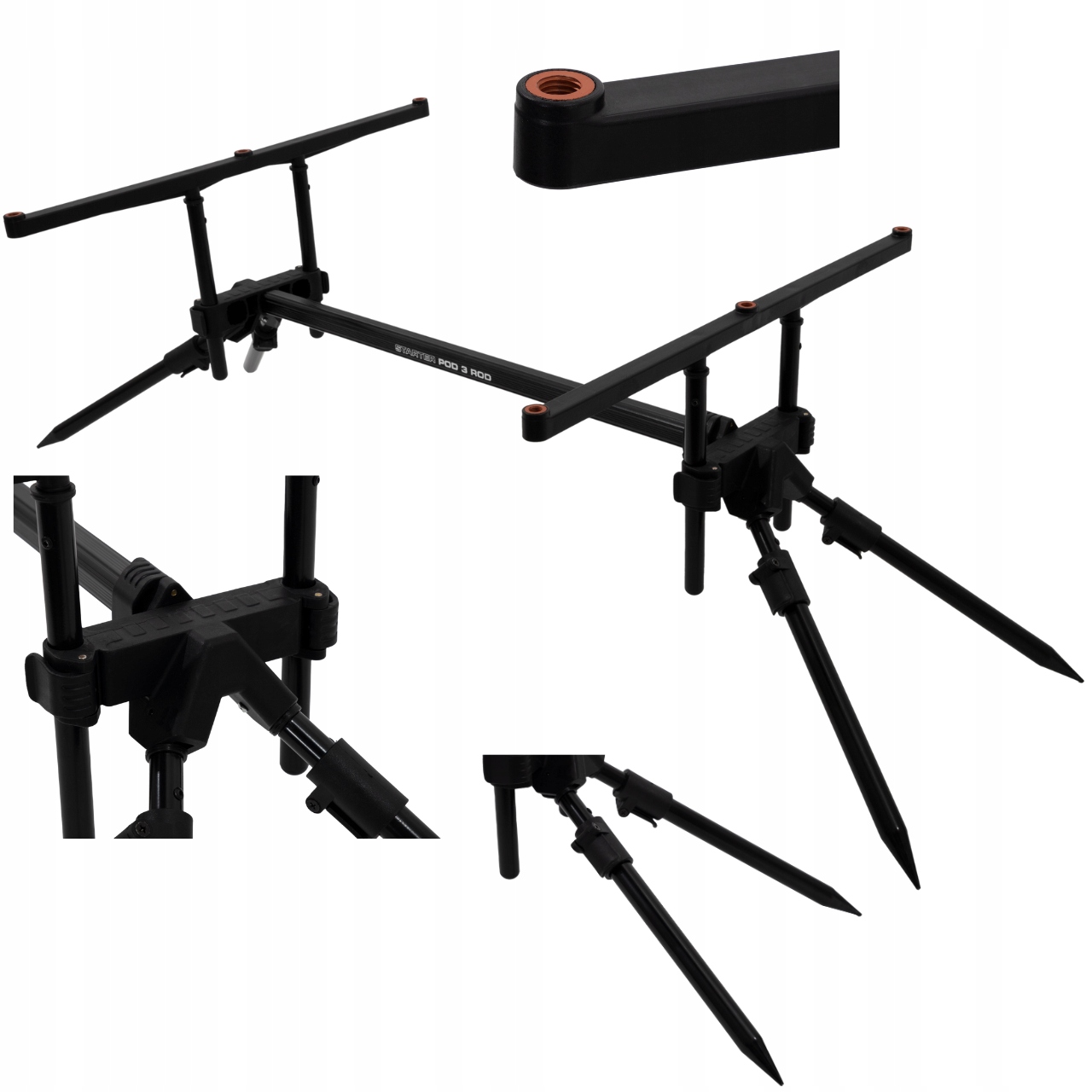 RodPod Mikado Starter Pod Lekki, Regulowany, Stabilny, z Pokrowcem