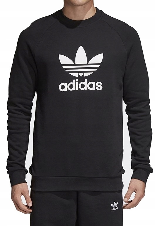 

L Bluza Męska Adidas Trefoil Originals Logo Czarna