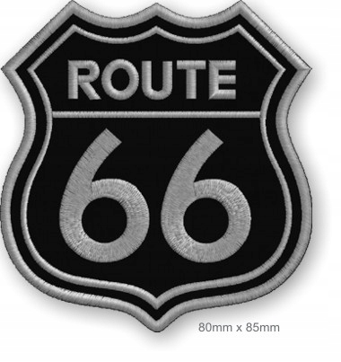 

Naszywka termo naszywka Route 66 haft 80 x 85mm