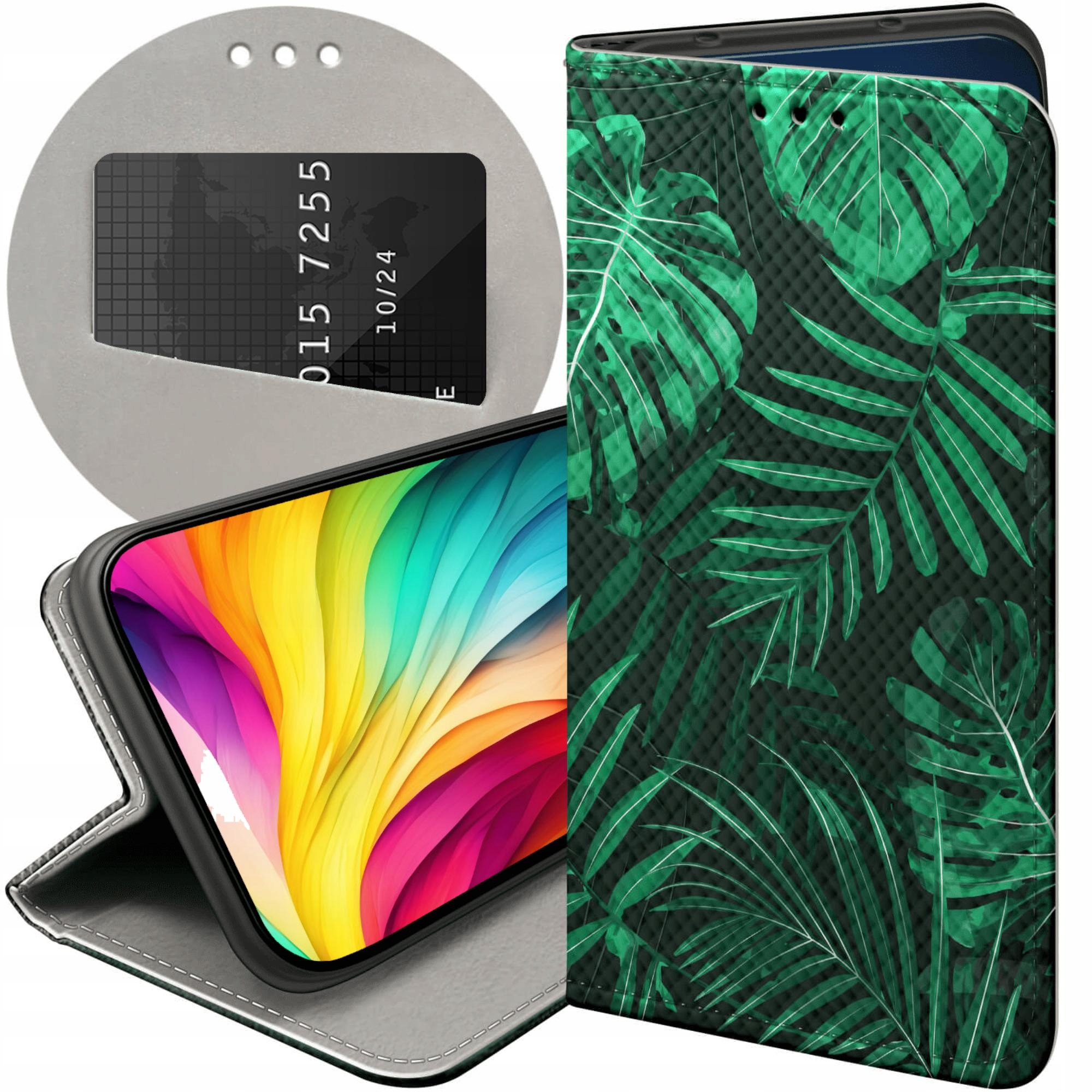 Etui Z Klapką Do Honor MAGIC7 Pro Liście Liściaste Natura Futerał