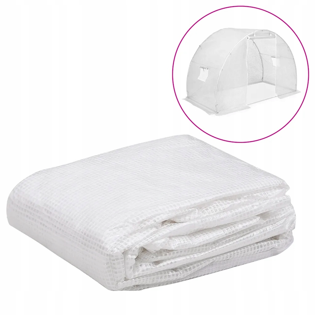Průhledná krytka pro skleníky Pe 300 x 150 x 200 cm se 2 okny a 1 otvorem