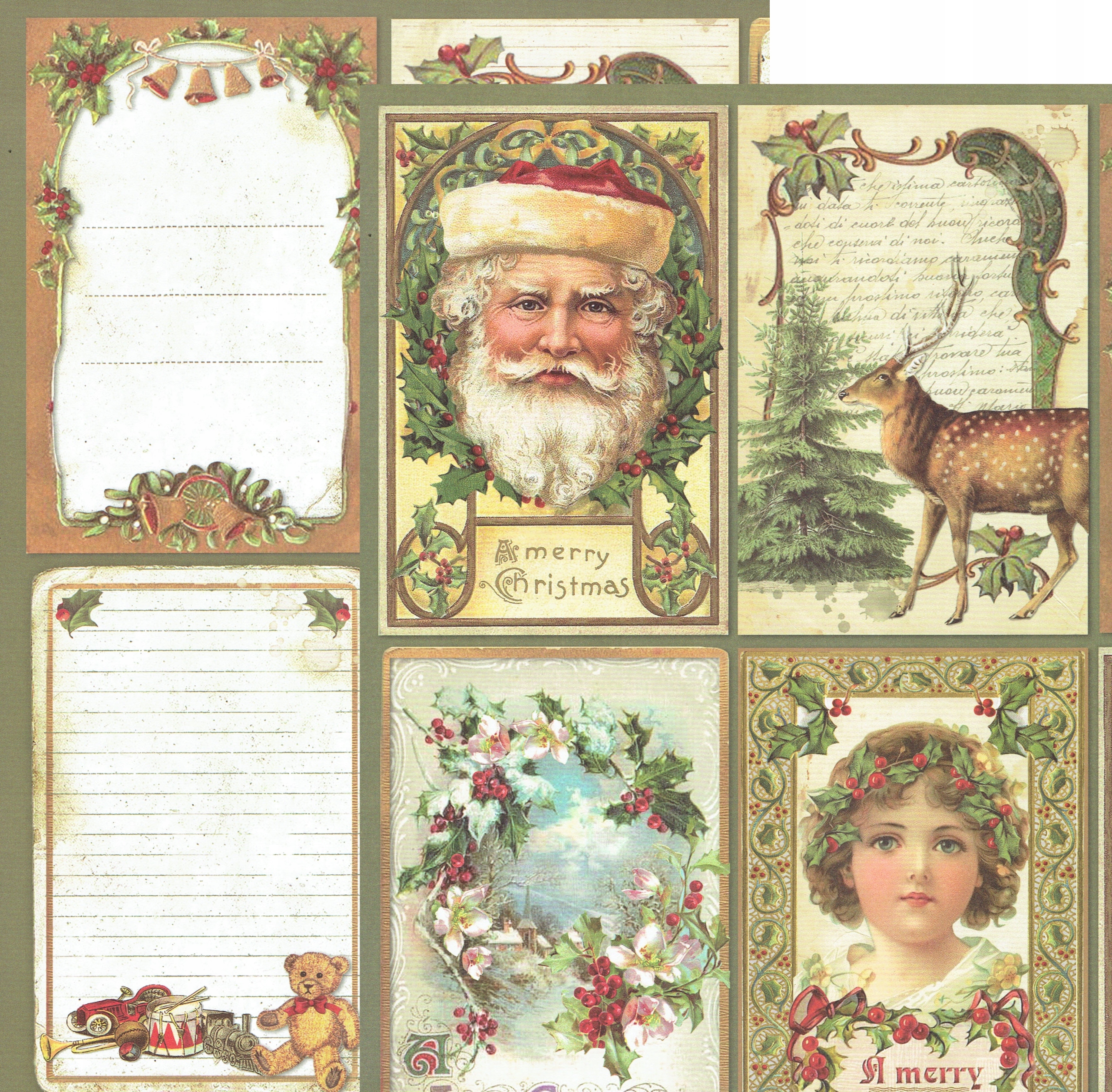 Papier do scrapbookingu 30,5x30,5 cm 4 ark. nr 63