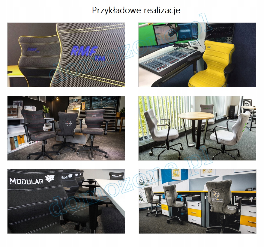 Krzesło fotel obrotowy Duo black ST29 rozmiar 5 Wysokość mebla 100 cm