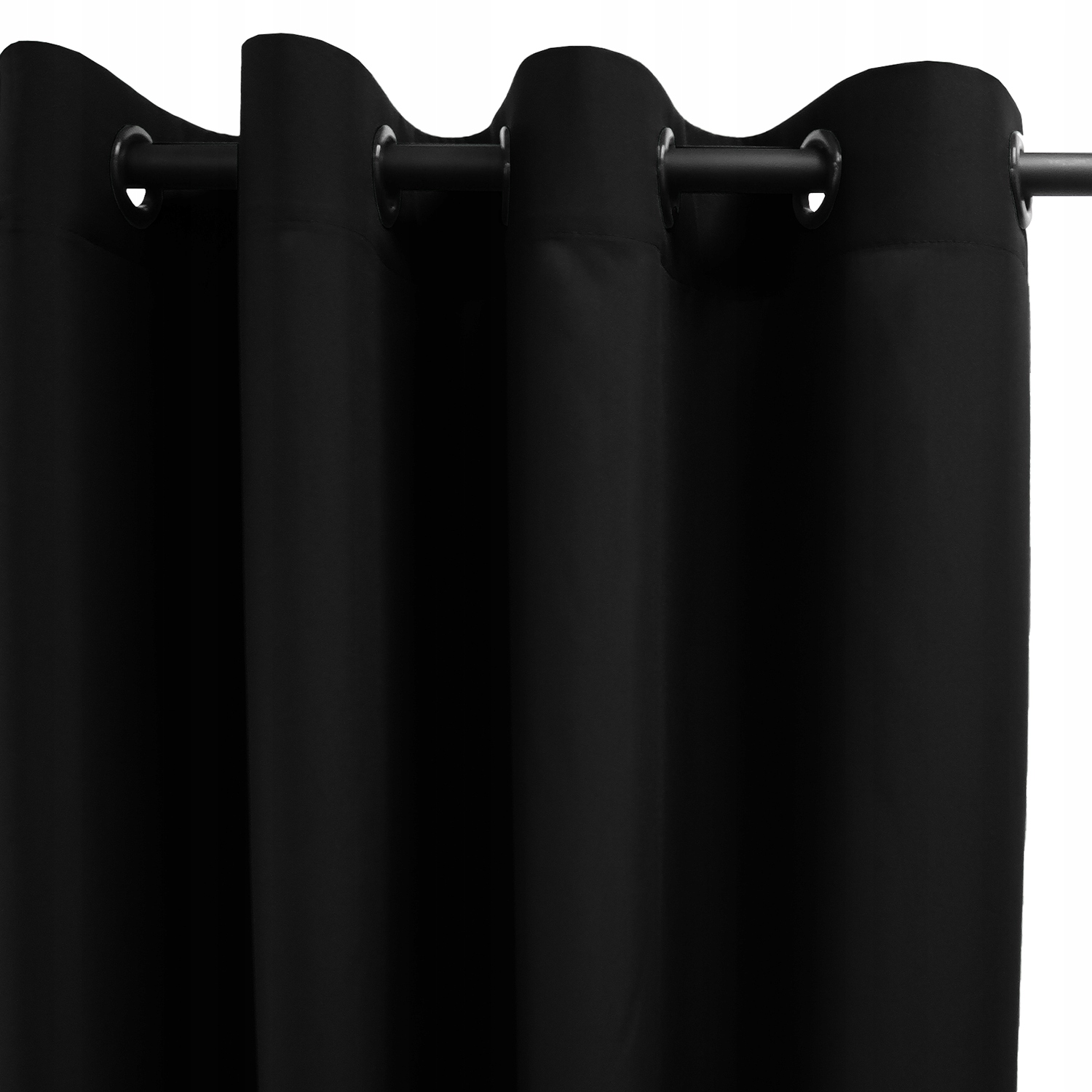 Záclony Do Obývacího Pokoje Na Průchodkách 140x455 Černé Panama
