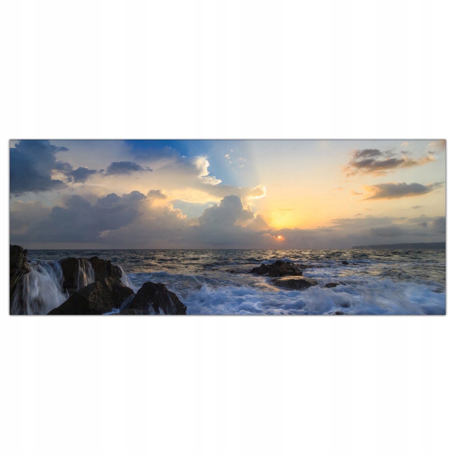 

Hartowany Obraz Szklany Ocean Zachód Słońca 125x50