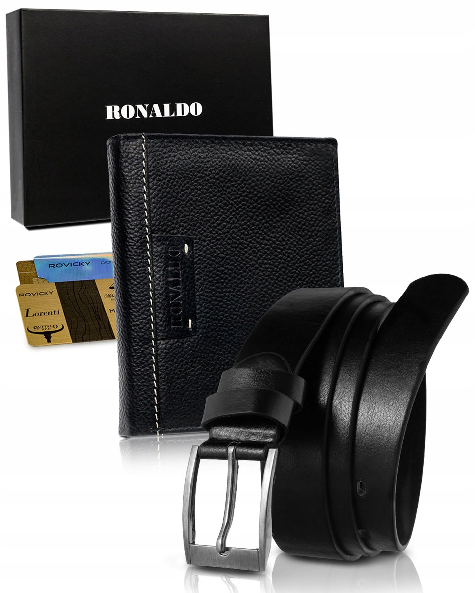 

Zestaw prezentowy dla Niego pasek portfel skórzany