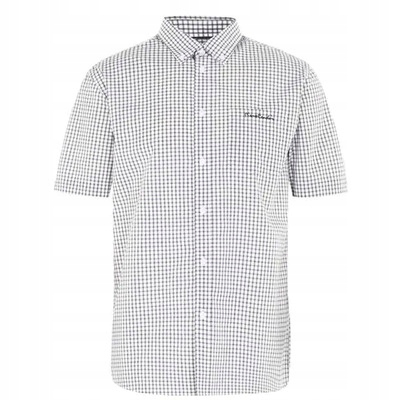 

Biała koszula w czarną kratkę Pierre Cardin 3XL