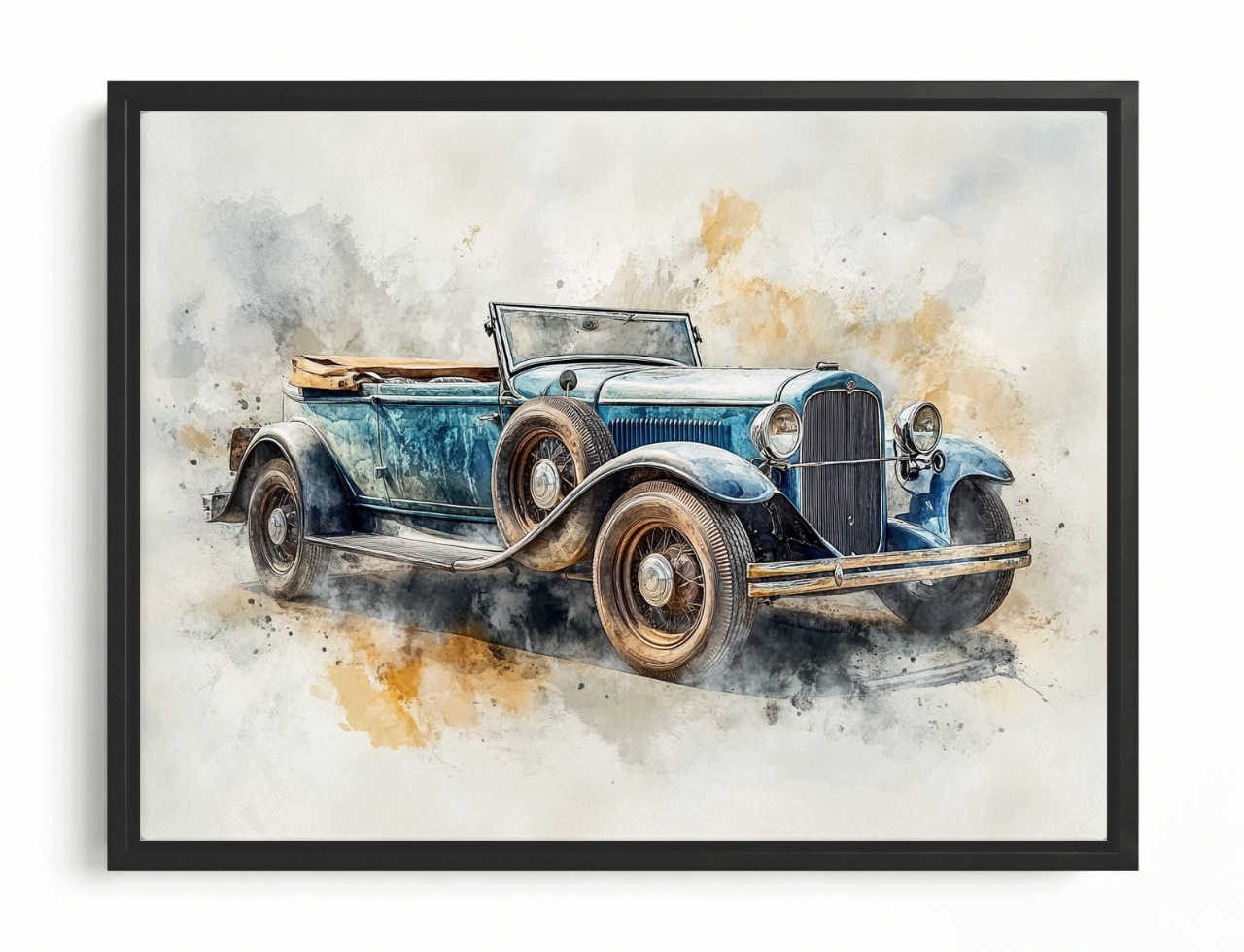 Obraz Rama American Box Auto Oldtimer Zabytek Kabriolet 80x60
