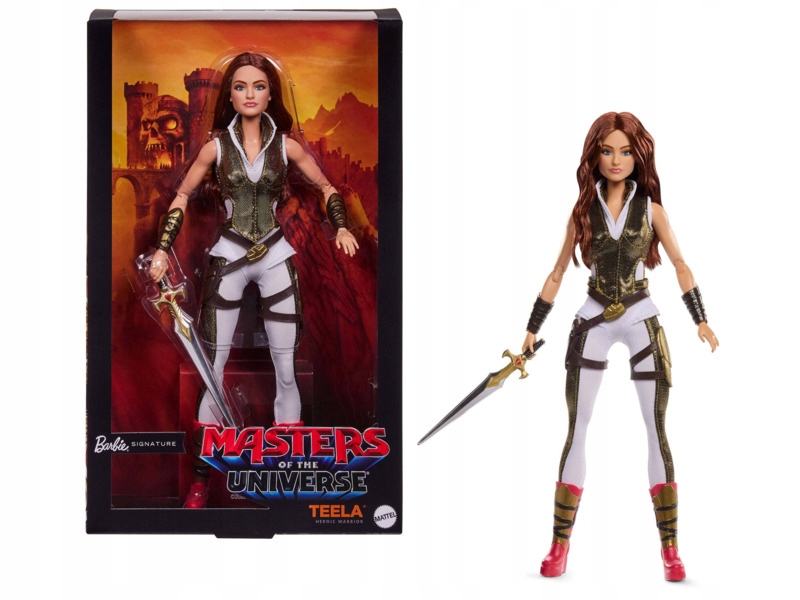 Lalka Barbie Signature Master of the Universe He-Man Teela JKG65