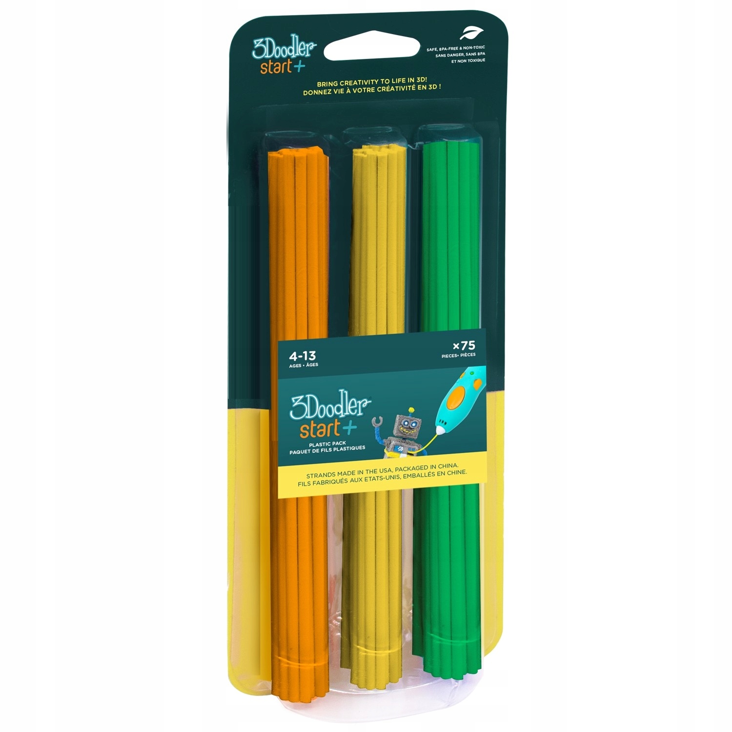 Нить PLA 3Doodler 2,5 мм 1 г многоцветная