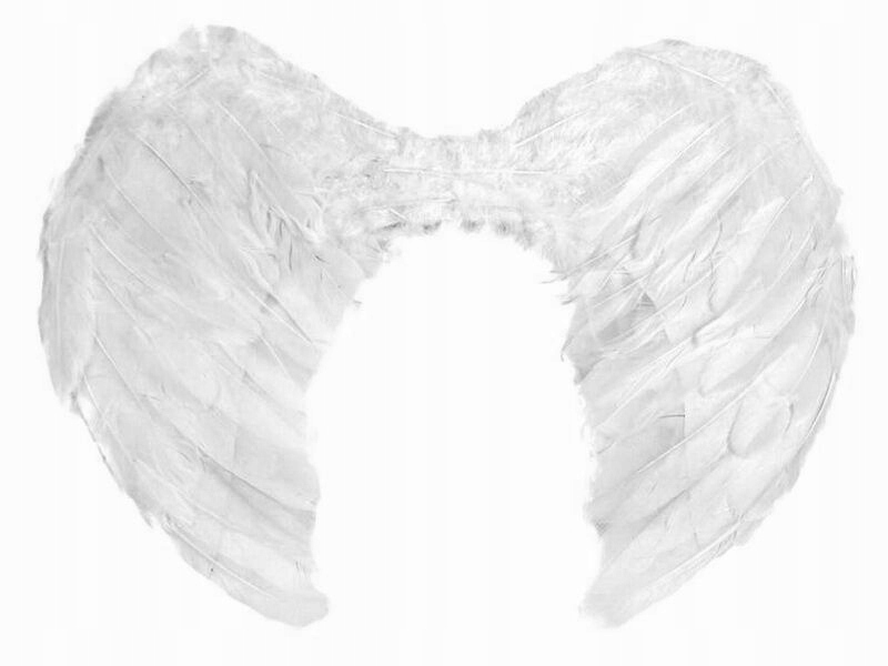SKRZYDŁA STRÓJ ANIOŁ ANIOŁEK Z PIÓR 35X27CM BAL HALLOWEEN JASEŁKA