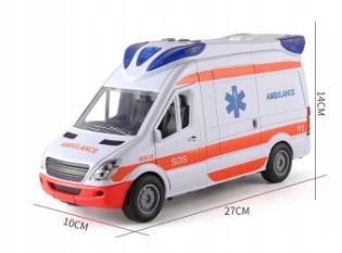 Auto Karetka Pogotowia Ambulans Van bus Napęd Drzwi Nosze Wiek dziecka 3 lata +