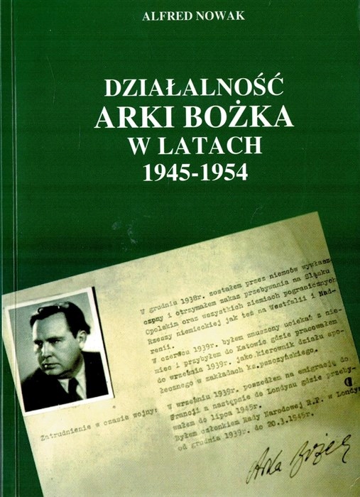 Działalność Arki Bożka W Latach 1945-1954