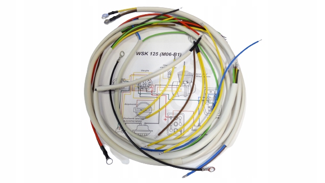 Instalacja elektryczna WSK 125 (M06-B1) biała