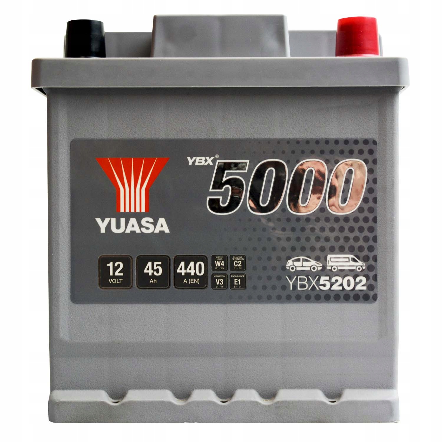 

Yuasa YBX5202 12V 45Ah 440A Ybx 5202 P+