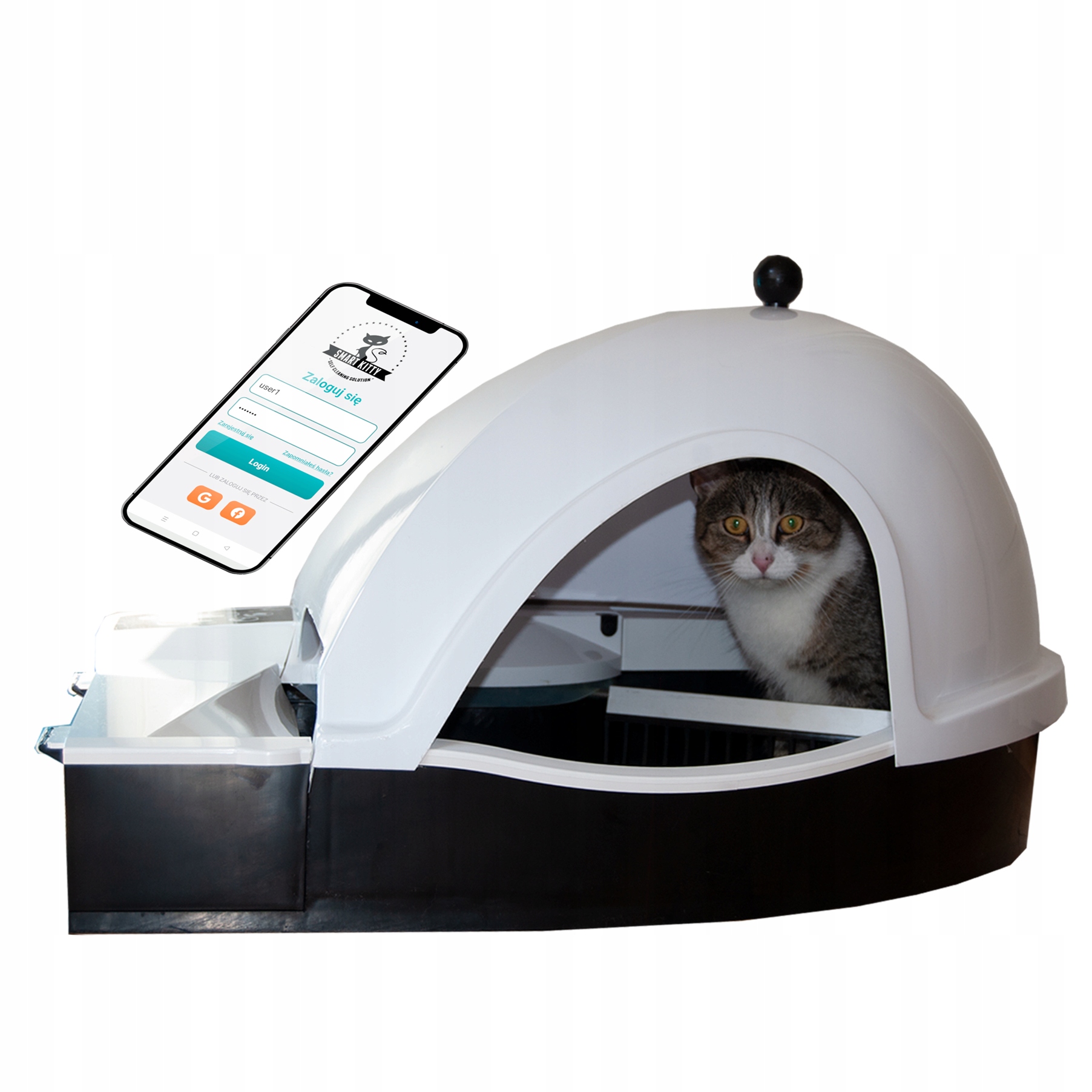 Levně Automatická samočistící toaleta pro kočky Smart Kitty