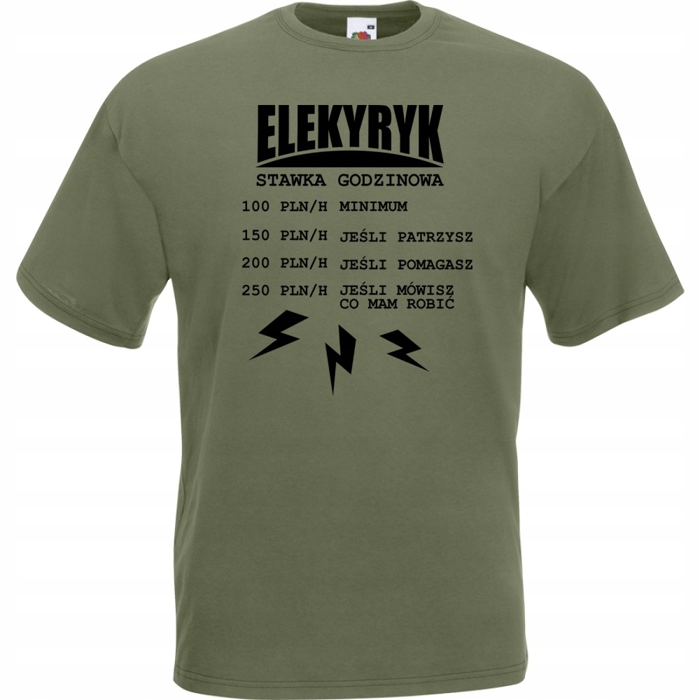 

Koszulka elektryk dla elektryka XXL oliwkowa