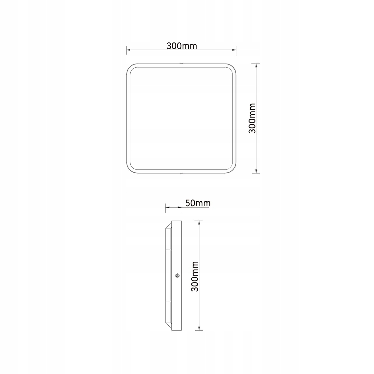 Plafon zewnętrzny Ponoca 30 cm IP44 LED Inspire Moc 1 W