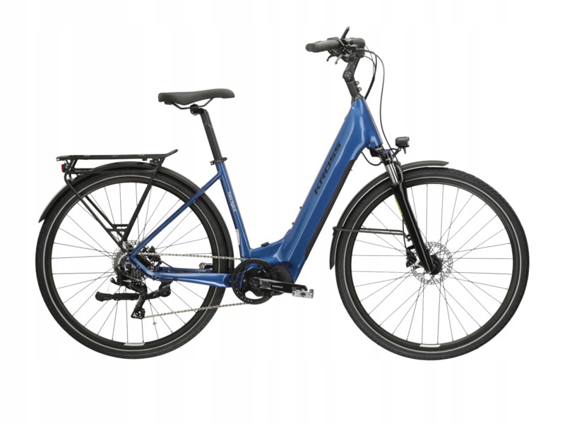 Rower elektryczny trekkingowy Kross Trans Hybrid 3.0 Ls 500 28cal Niebieski