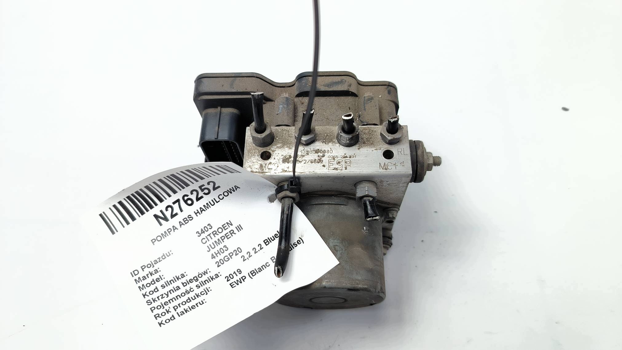 pump ABS brake 1396560080 CITROEN JUMPER III