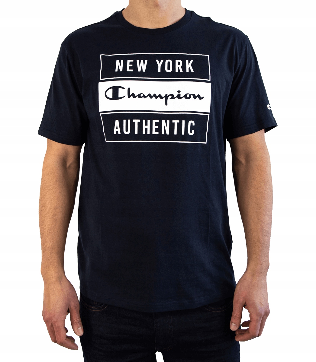 Champion Koszulka T-shirt Legacy granatowy 001 S