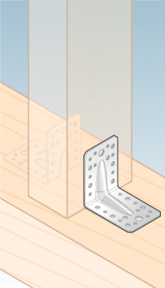 KPL4 KĄTOWNIK MONTAŻOWY ŁĄCZNIK CIESIELSKI 70x70x55x2 10szt OCYNK DOMAX Rodzaj kątowniki