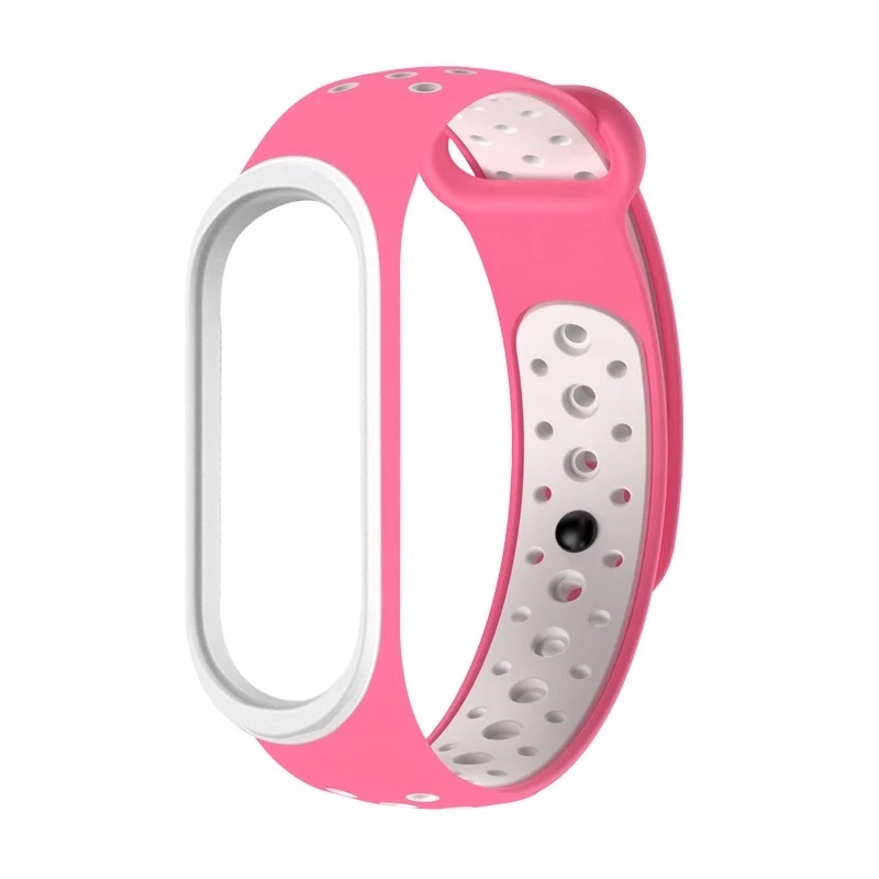 

Pasek Perforowany Do MI Band 3/4 Pink White