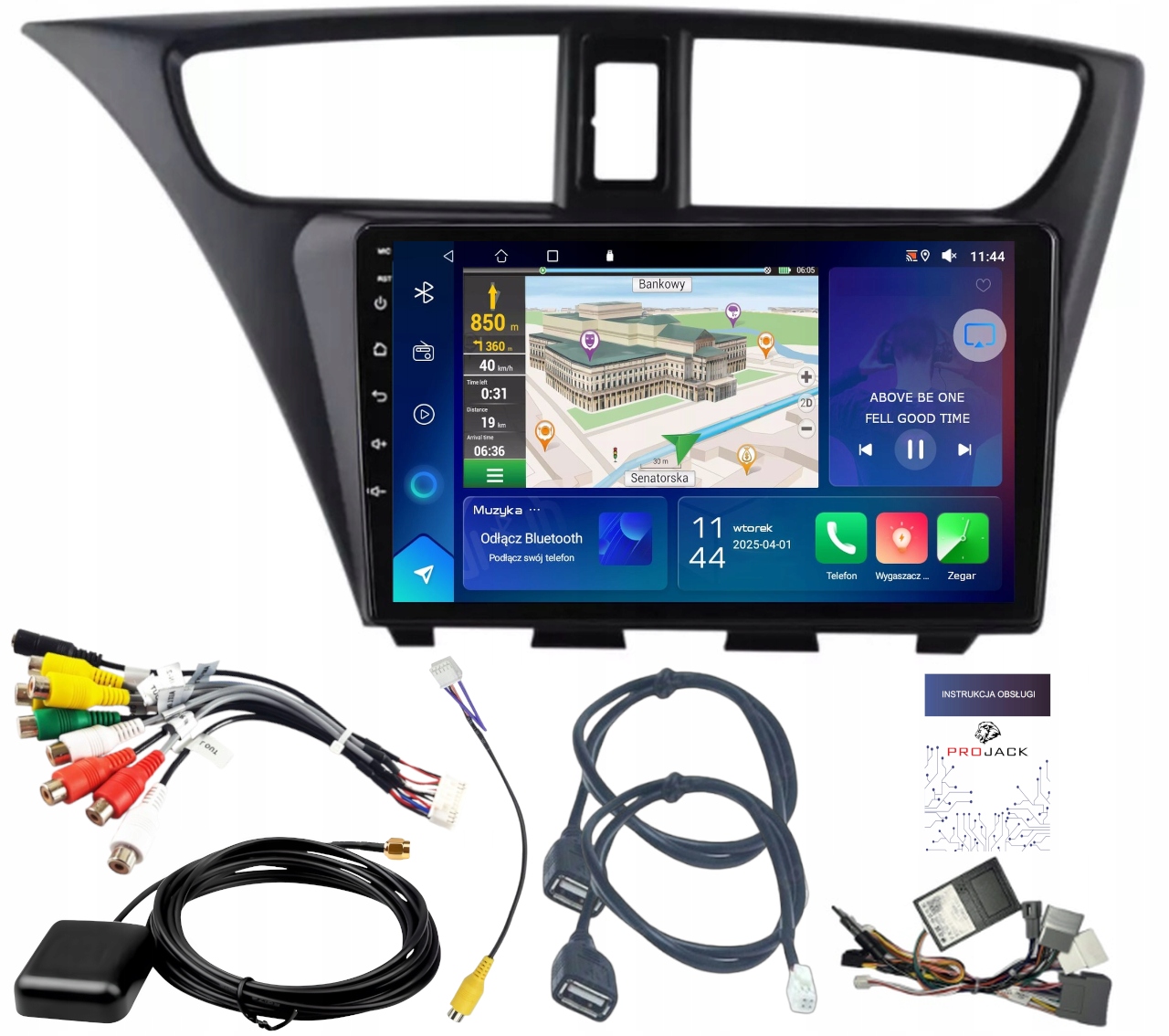 Gps Autorádio Honda CIVIC 2012-2017 Carplay Android Auto 2GB 64GB