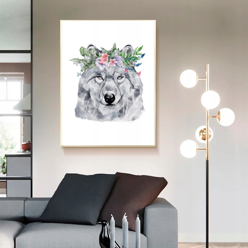 Grafiki Akwarele Zwierzęta Dla Dzieci Żyrafa A3 Format pionowy