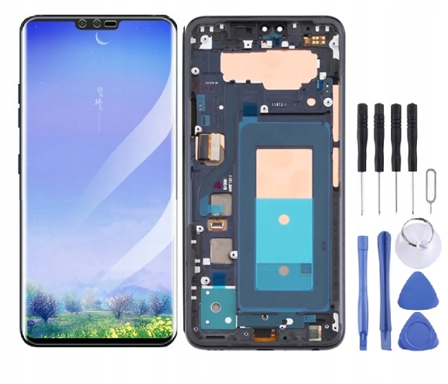 LCD ekran digitizer Ramka do Lg V40 ThinQ