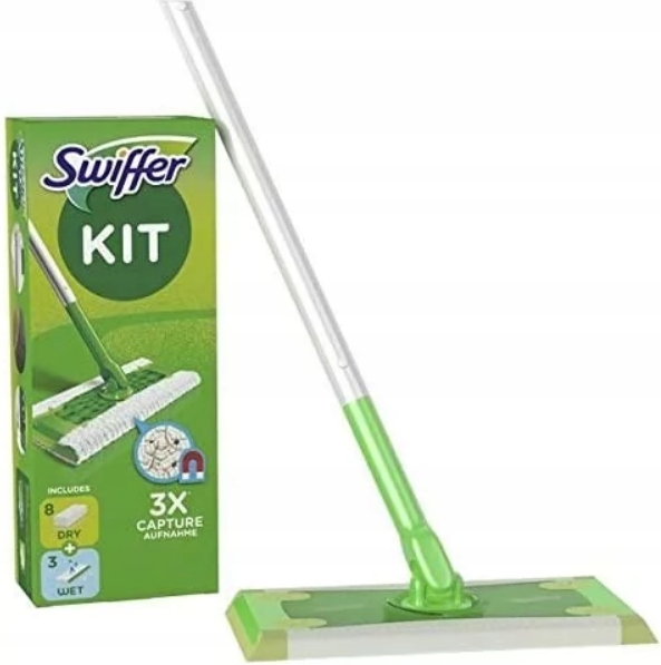 Levně Swiffer Dry+wet Kit Set Plochý Mop
