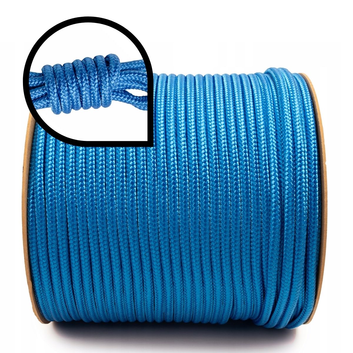 Polypropylenové lanko Pletené modré 10 mm 50 m Silná silná šňůra
