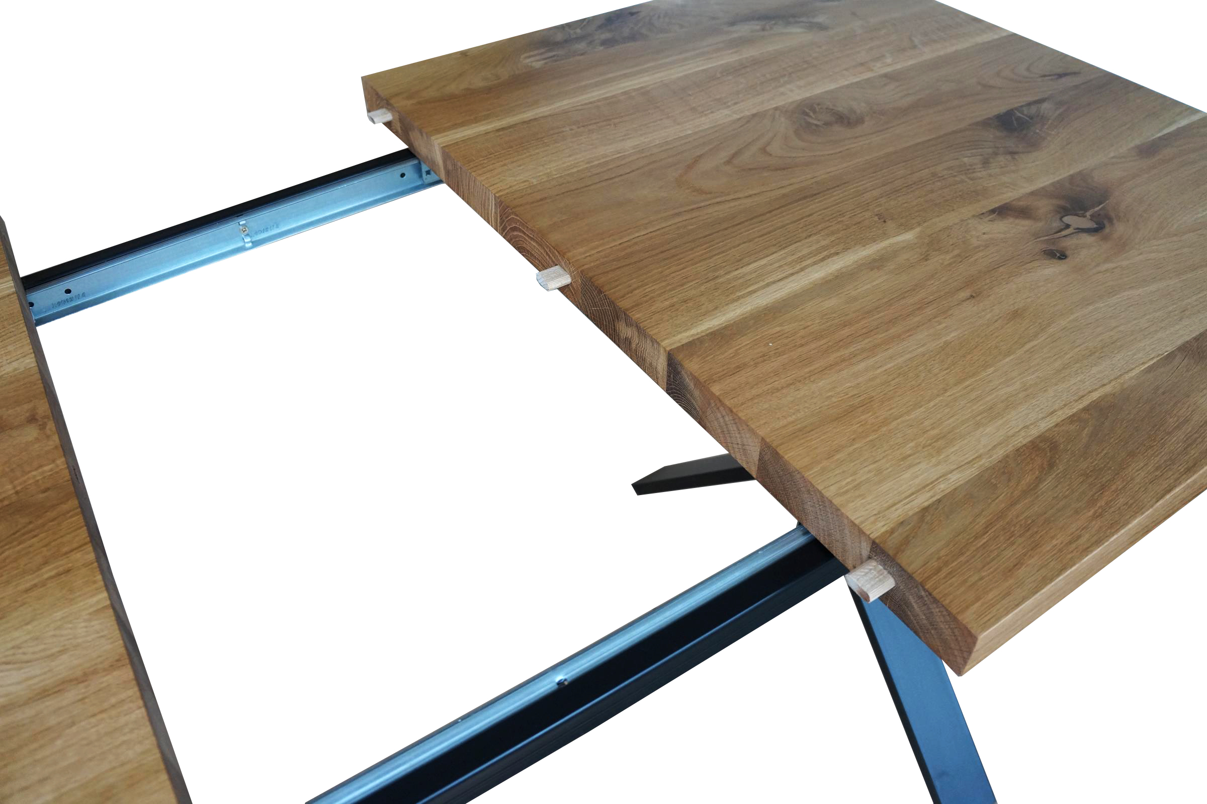 STÓŁ JADALNIANY ROZKŁADANY LOFT DĄB 130/190/80 CM Szerokość mebla 130 cm