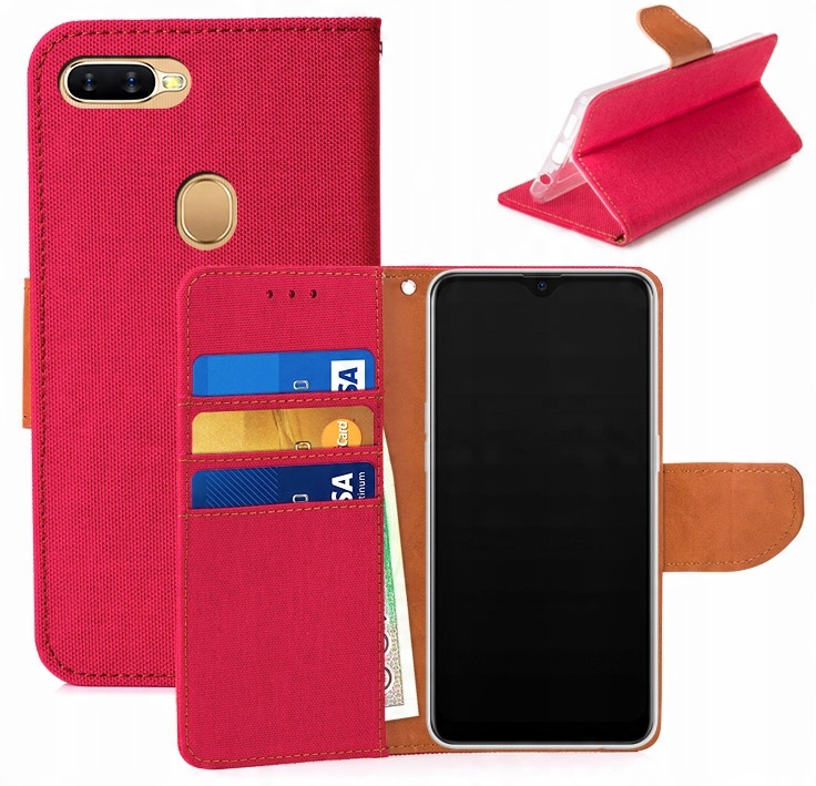 

Etui Portfel Canvas Do Oppo AX7