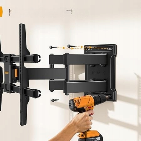 PERLEGEAR Uchwyt TV Na Ścianę 32-85 Cal 60kg Regulowany Max VESA 600x400mm — miniatura 10