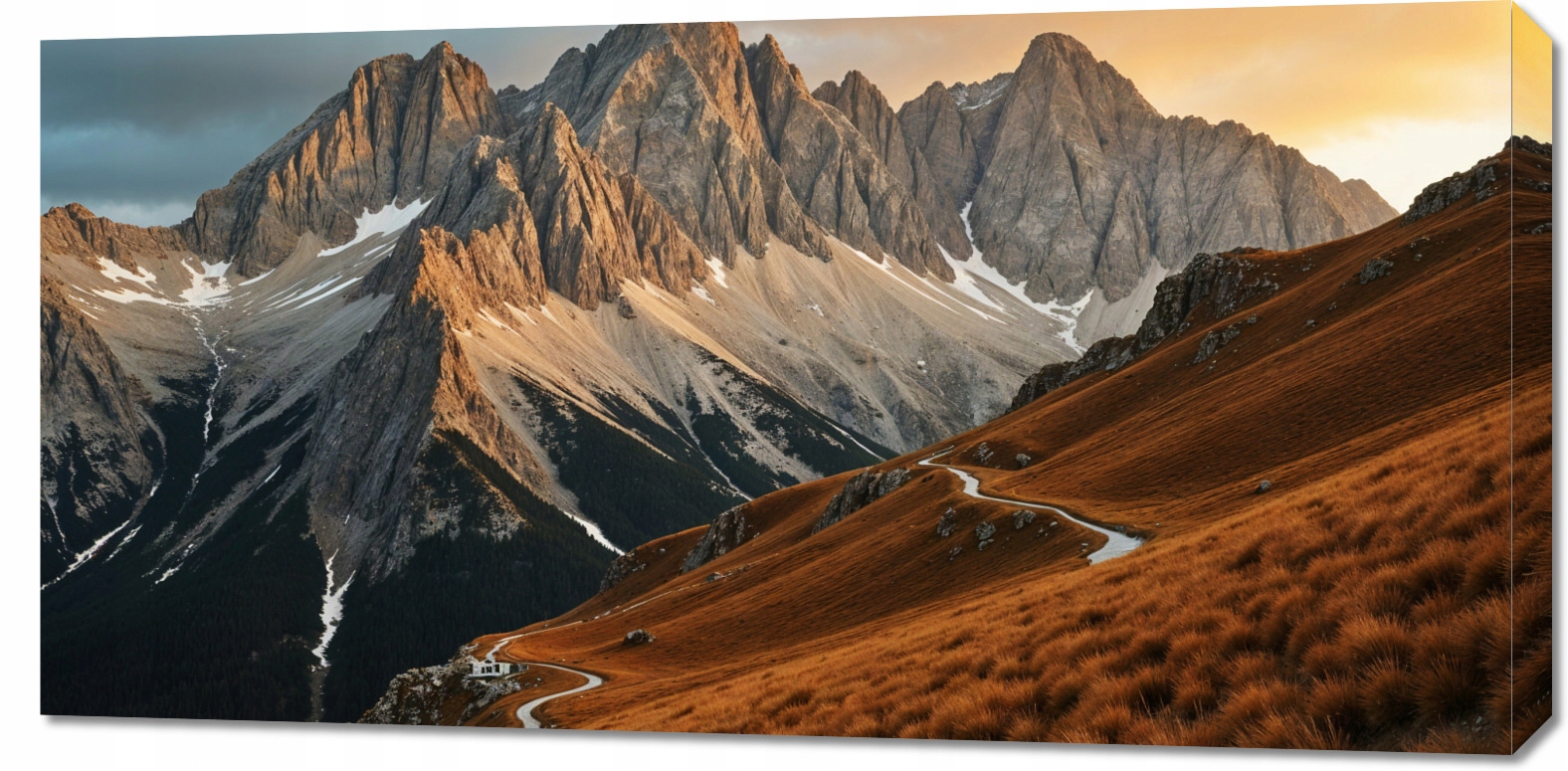 Obraz 100x50 cm na plátně do obývacího pokoje Ložnice Panorama Hory 3