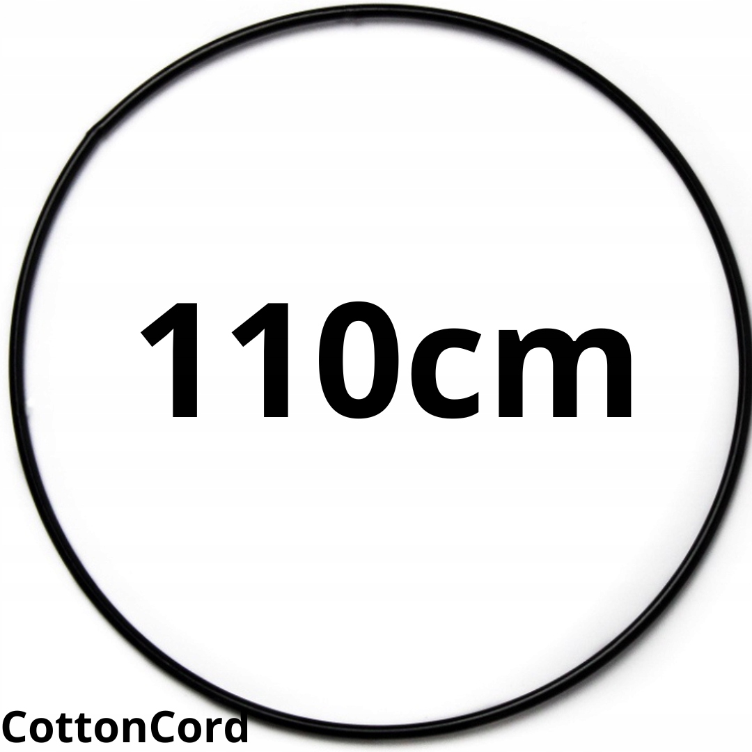 Kovový ráfek kruh pro lapač ráfek pro rukodělné aktivity Černý 110cm