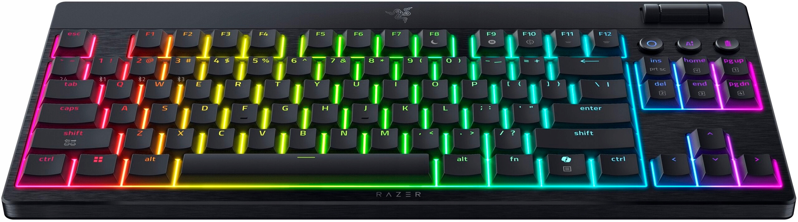 Razer Klawiatura BlackWidow V4 Low-Profile TKL HyperSpeed, Zielony, US — 10