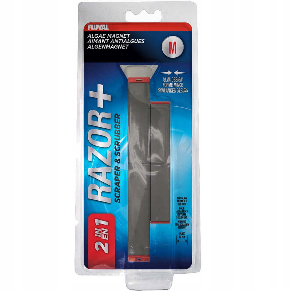 Fluval Razor+ M 2v1 magnetický čistič a škrabka