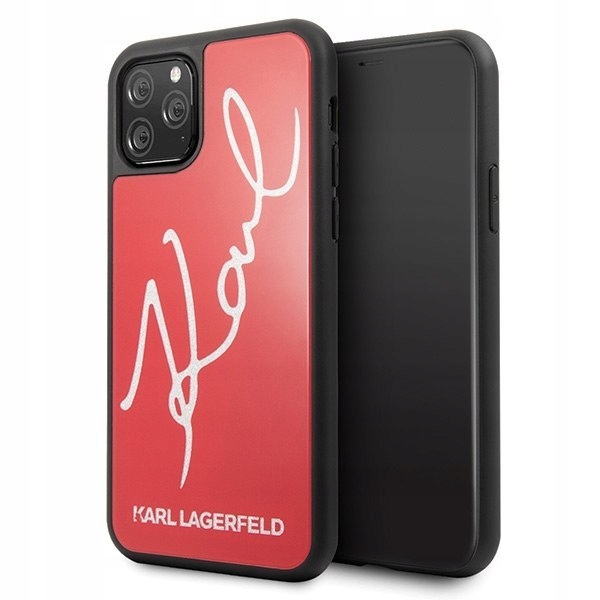 Karl Lagerfeld KLHCN58DLKSRE iPhone 11 Pro czerwony/red hard case Signature