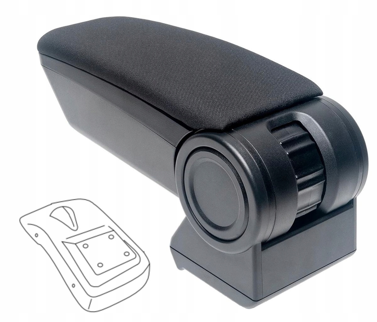 Loketní opěrka Armster 3, Ford Puma, 2019- , Usb+aux, tkanina