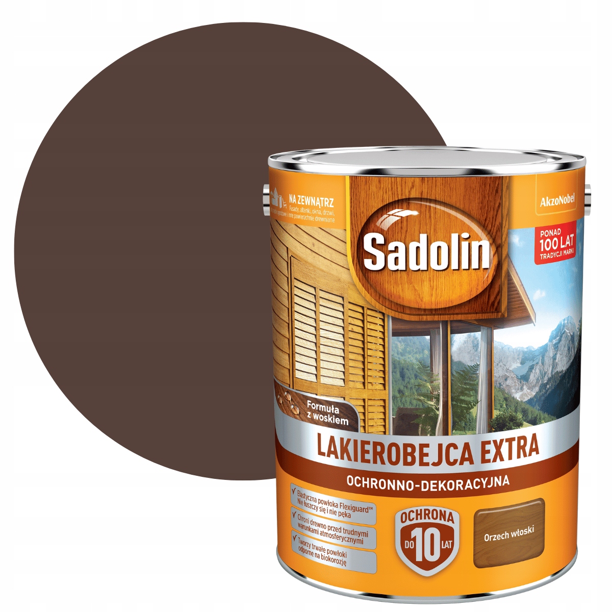 

Sadolin Extra 5L Lakierobejca Orzech Włoski