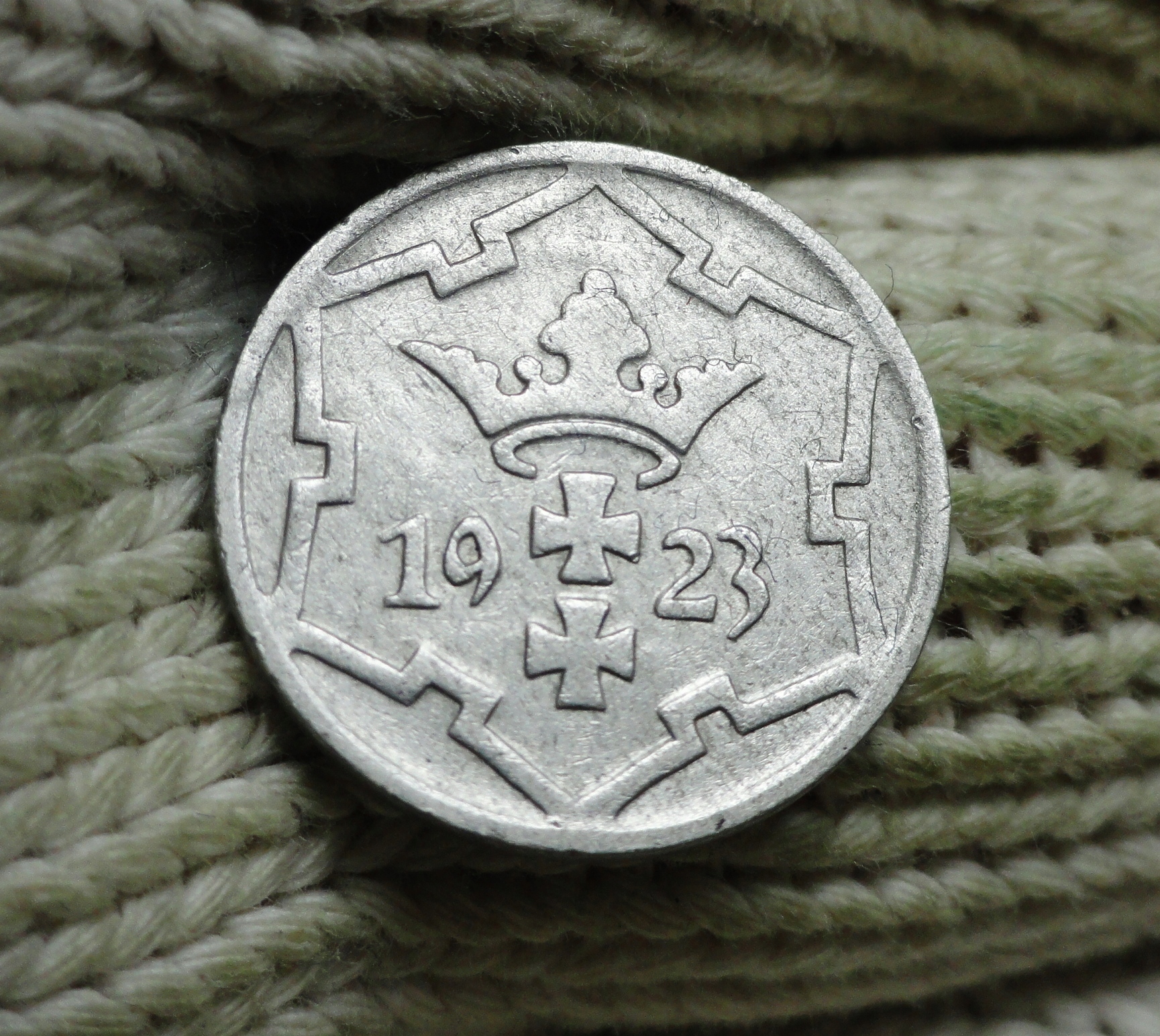 5 PFENNIG Z 1923 R. GDAŃSK . ORYGINAŁ