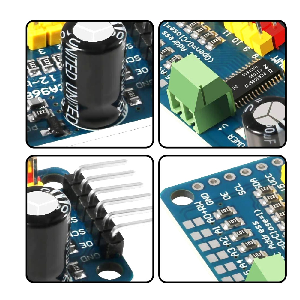 Sterownik 16-kanałowy PCA9685 PWM 12-bit Model PCA9685