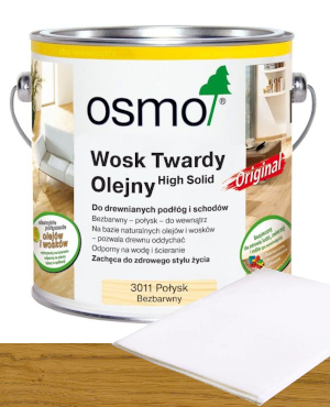 Osmo 3011 Tvrdý vosk olejový, olej 2,5L Lesk