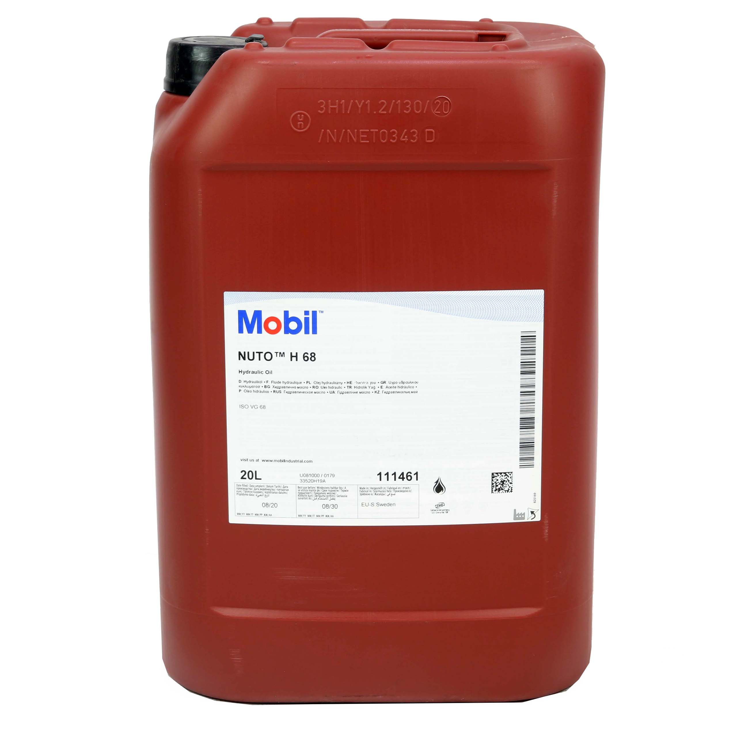 MOBIL NUTO H 68 20L